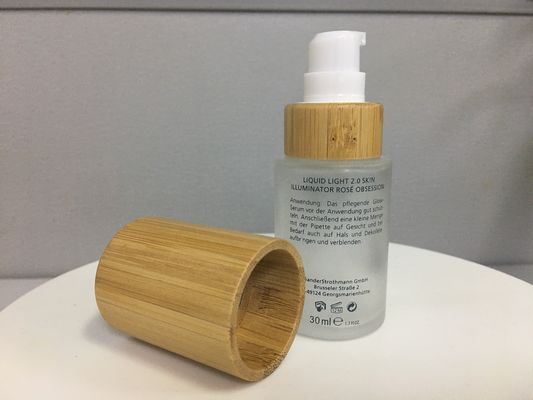 SGS MSDS van de het Glaslotion van de Bamboe Kosmetische Verpakkende Cilinder de Pompfles
