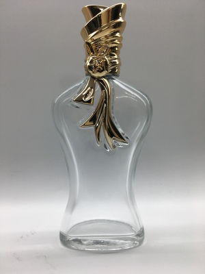 In reliëf gemaakte Logo Empty Perfume Glass Bottles-Lichaamsvorm Uniek GLB 100ml