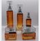De vierkante Flessen Amber Cream Jars Skin Care die van de Glaslotion OEM verpakken