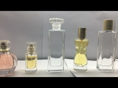 30ml Empty Glass Perfume Bottle Aluminum Sprayer Metallic Cap For Female