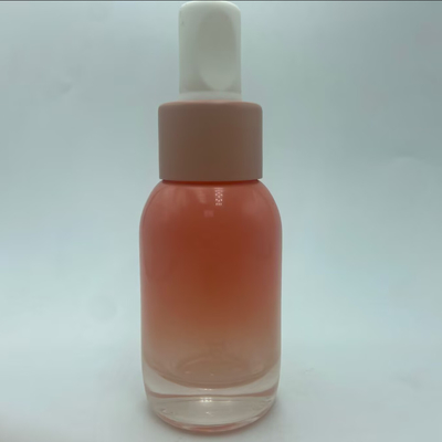 50 ml Roze Lotion Glasfles Customized Logo OEM Glasfles Lotion Fles Groothandel Fabrikant