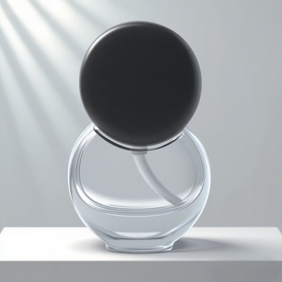 Aanpasbare 30ml Ronde Foundation Glazen Fles met Dikke Bodem, Make-up Primer en Serum Fles voor Cosmetische Producten