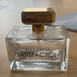 100ml van het Parfumflessen van het luxe maakt Vierkante Glas Diverse Kleur Duurzaam voor omhoog Verpakking