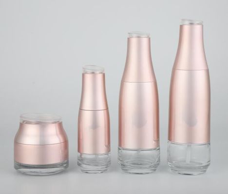 Roze van de de Kruiklotion van de Glasroom de Flessenschoonheidsmiddel die Aangepast Logo And Color verpakken