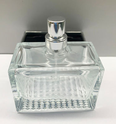 van de het Flessenglasspuitbus van het rechthoek50ml Surlyn Leeg Parfum de Flessen Transparant ontwerp