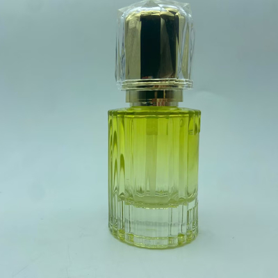 Geel Premium Glas Lotion Fles 40ml met Goud Pomp Fles Cosmetische Fles OEM