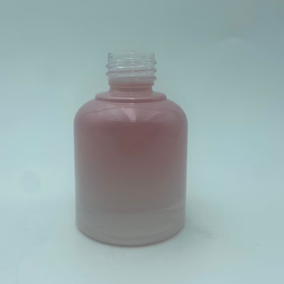 2025 Recyclebare Roze Glazen Fles voor Olie Druppelflessen met Zilveren Kraag Luxe Groothandel 30ml
