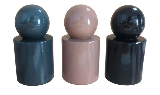 Custom 30ml & 50ml Luxe Glass Parfum Flessen Mist of Serum Pump Glasfles Ronde Bol Cap voor Serum Product