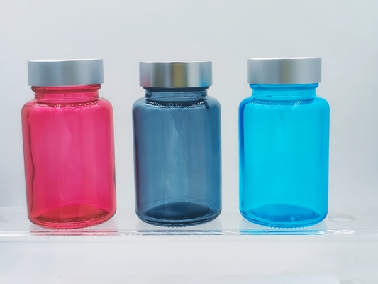 100ml Glazen Capsule Fles Haar Supplement Fles Ronde Capsule Glas Voor Oogserum En Gezichtsserum OEM