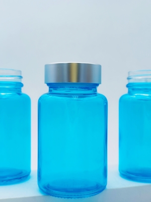 100ml Glazen Capsule Fles Haar Supplement Fles Ronde Capsule Glas Voor Oogserum En Gezichtsserum OEM
