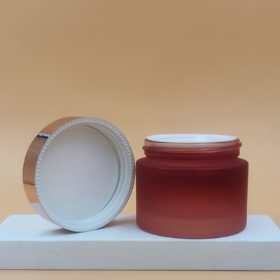 Kruiken van de het Glas Kosmetische Room van 20g 30g 50g de Blauwe, OEM van de Roomflessen van de Glaskruik Kosmetische Verpakkende