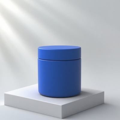 2025 Nieuwe aankomst 100g ronde glazen cosmetische pot met plastic deksel voor huidverzorgingscrème, masker, oog- en gezichtscrème - OEM-service beschikbaar