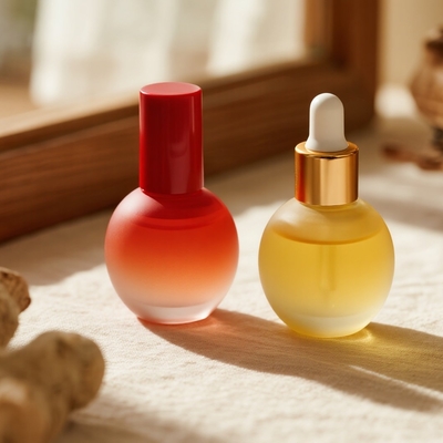 Custom Gradient 30ml/40ml/50ml Serumfles voor huidverzorging - Essentiële gezichtsolie glazen fles met drupper