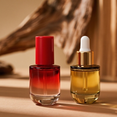 Custom Gradient 30ml/40ml/50ml Serumfles voor huidverzorging - Essentiële gezichtsolie glazen fles met drupper