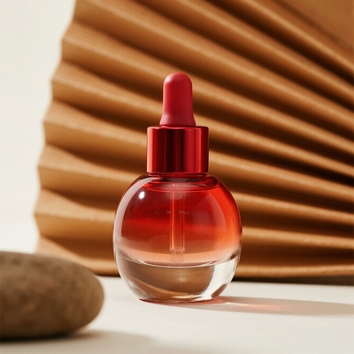 Custom Gradient 30ml/40ml/50ml Serumfles voor huidverzorging - Essentiële gezichtsolie glazen fles met drupper