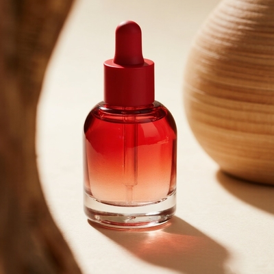 Custom Gradient 30ml/40ml/50ml Serumfles voor huidverzorging - Essentiële gezichtsolie glazen fles met drupper