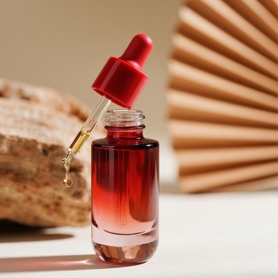 Custom Gradient 30ml/40ml/50ml Serumfles voor huidverzorging - Essentiële gezichtsolie glazen fles met drupper