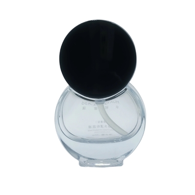 Aanpasbare 30ml Ronde Foundation Glazen Fles met Dikke Bodem, Make-up Primer en Serum Fles voor Cosmetische Producten