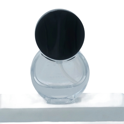 Aanpasbare 30ml Ronde Foundation Glazen Fles met Dikke Bodem, Make-up Primer en Serum Fles voor Cosmetische Producten