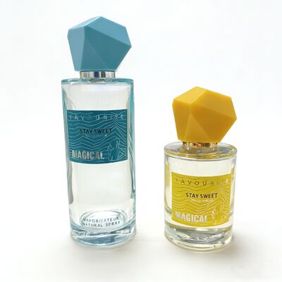 Lege 50ml & 100ml Parfumfles Set, Luxe Glazen Geurcontainer met Verstuiver Spraypomp, Matte/Glanzende Afwerking