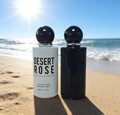 Fabrieksproducten van de minimalistische stijl rechte cilindrische 50 ml parfumfles met ronde bolkap.