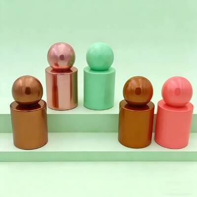 Custom 30ml & 50ml Luxe Glass Parfum Flessen Mist of Serum Pump Glasfles Ronde Bol Cap voor Serum Product