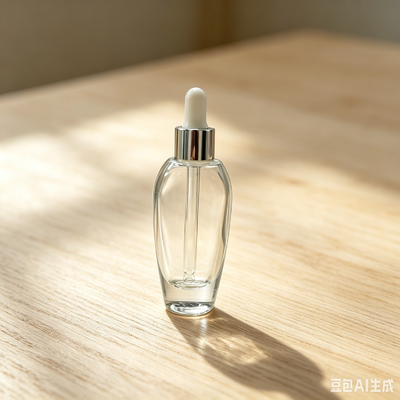 Gradient 30ml Glass Lotion Bottle with Emulsion Pump & Aluminum Spray Head for Skin Care Serum Cream Face Cream