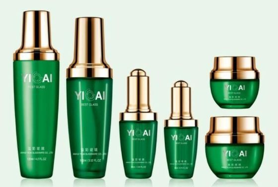 Verpakking van glasflessen voor lotion