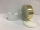 Kosmetische Kruiken 50g van het Eco de Vriendschappelijke Glas voor Room Verpakking met Gouden GLB